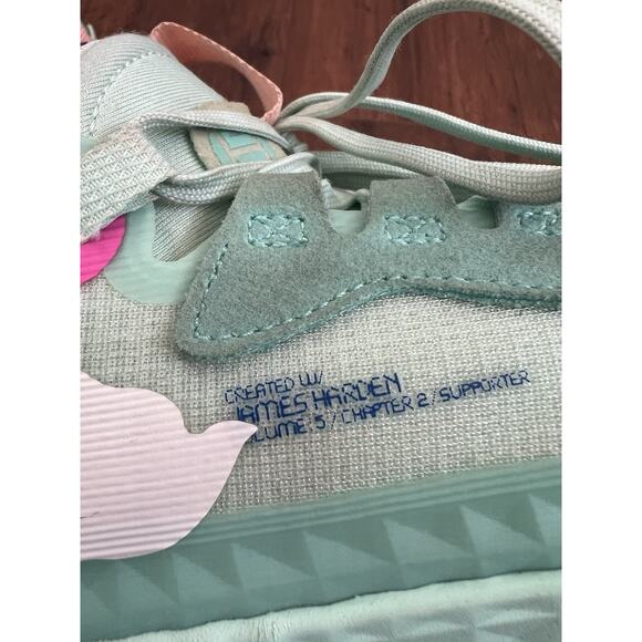 ADIDAS Mens Clear Mint Harden Vol. 5 Futurenatural Support Basketball Sneakers 6 - Picture 6 of 12